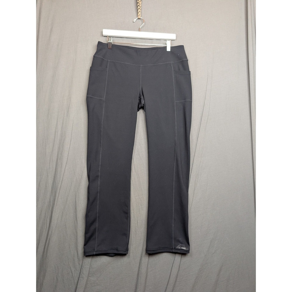 Sketchers Los Angeles Women's Leggings Size XL‎ Navy Yoga Pants Side Pockets